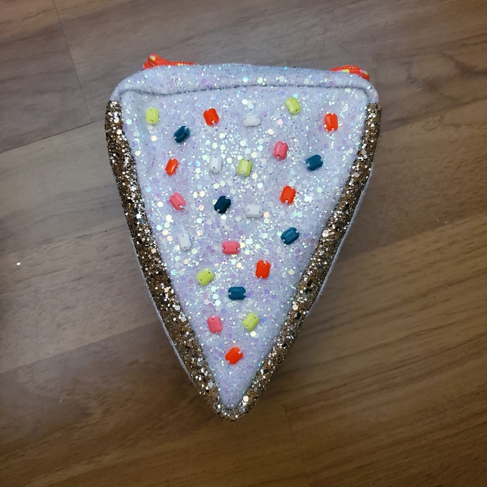 Crewcuts Glitter Cake Slice Purse